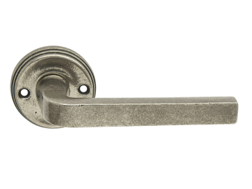 MILANO - Bronze door handle on rose by GIARA ART DESIGN-BRONZE - view 2
